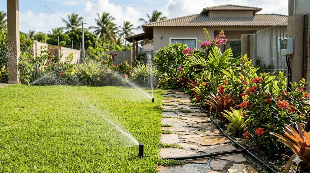 Irrigação para jardim